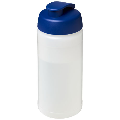 Bidon de sport Baseline personnalisable 500 ml Translucide et Bleu